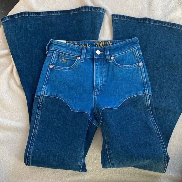 Dark Blue Flared Women Jeans